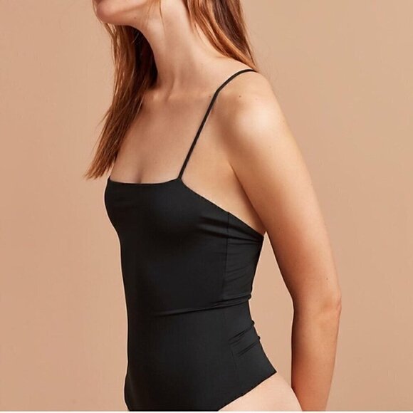 Wilfred Naidoo Criss bodysuit Spaghetti Strap Criss Cross Yellow Womens Small - Picture 14 of 16